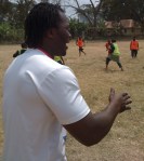 Juma Kittyler on the sidelines