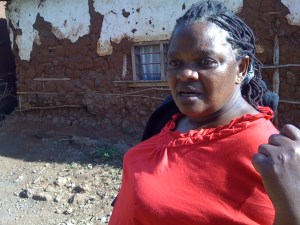 Mama Kishe on a "social reality tour" of Moshi's Kaloleni slum.