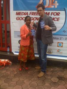 Roti and I outside of AICC on WPFD 2014