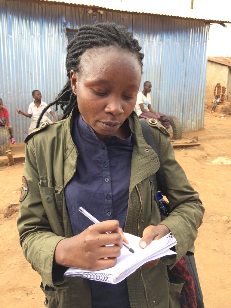 Ghetto Mirror newspaper editor-in-chief Liz Mahiri