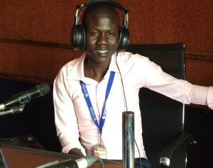 Majok Guet on air with Mingkaman Together