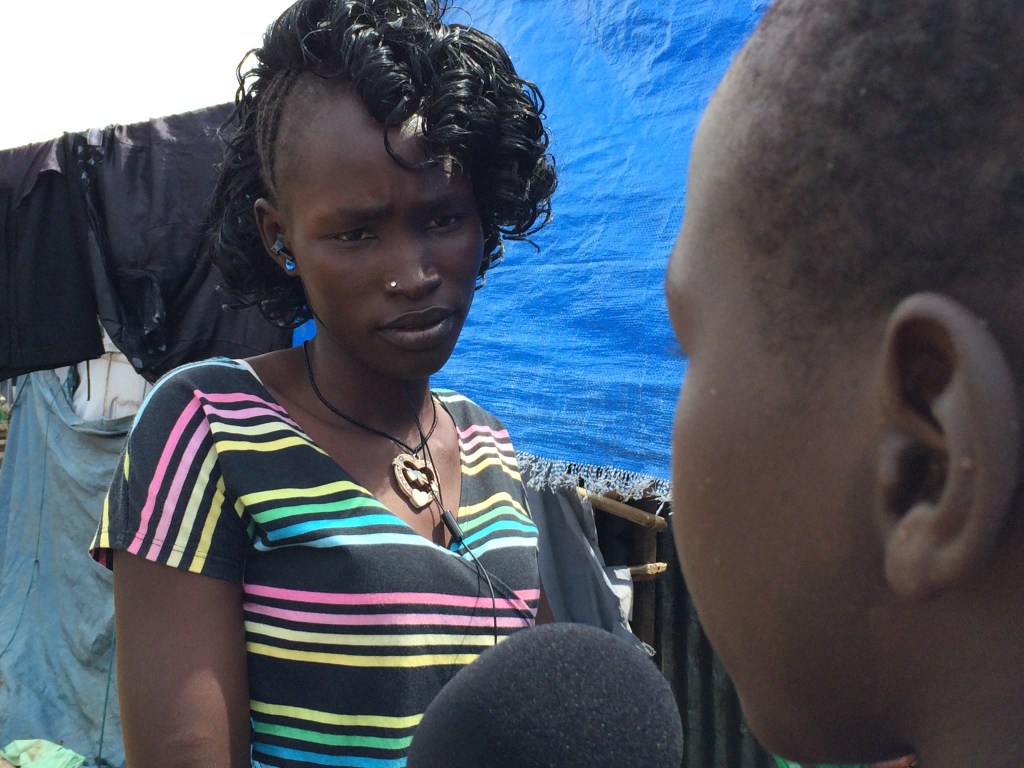 Riak interviewing Akoi